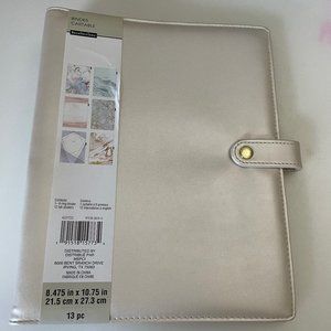 (4x)Recollections 6 Ring Binder w/ 12 Monthly Tab Dividers 8.5" x 10.75” - Ivory